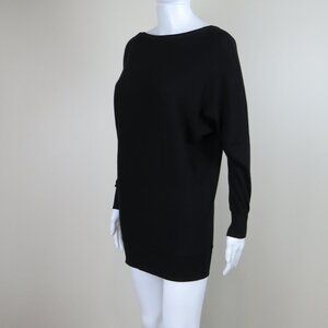 W by WORTH Long Sleeve Knit Dress / Tunic SIZE XP (XXS) Black, Cashmere Blend